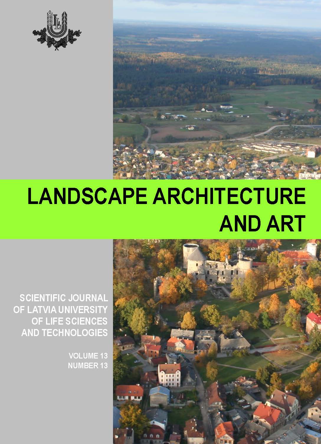 Landscape Architecture and Art, Volume 13, Number 13